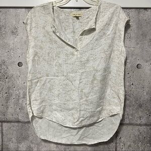 𝅺anthropologie Cloth & Stone Sand Stone Popover Top